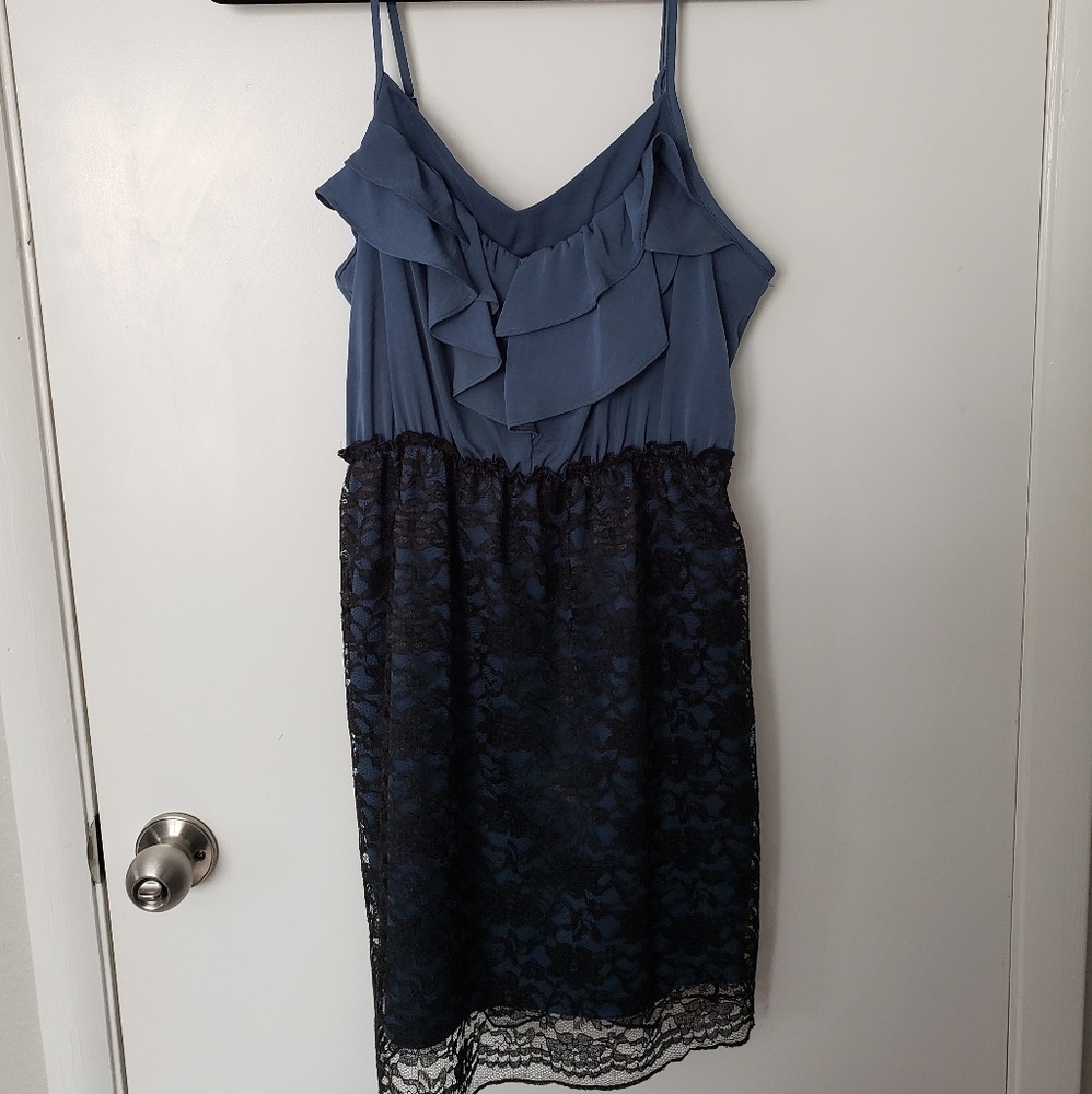 Xhilaration Ruffles and Lace Mini Dress